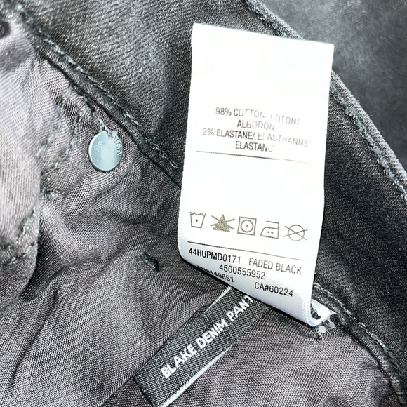 NWT Hudson Blake Black Jeans Size 30/32” - Picture 8 of 11